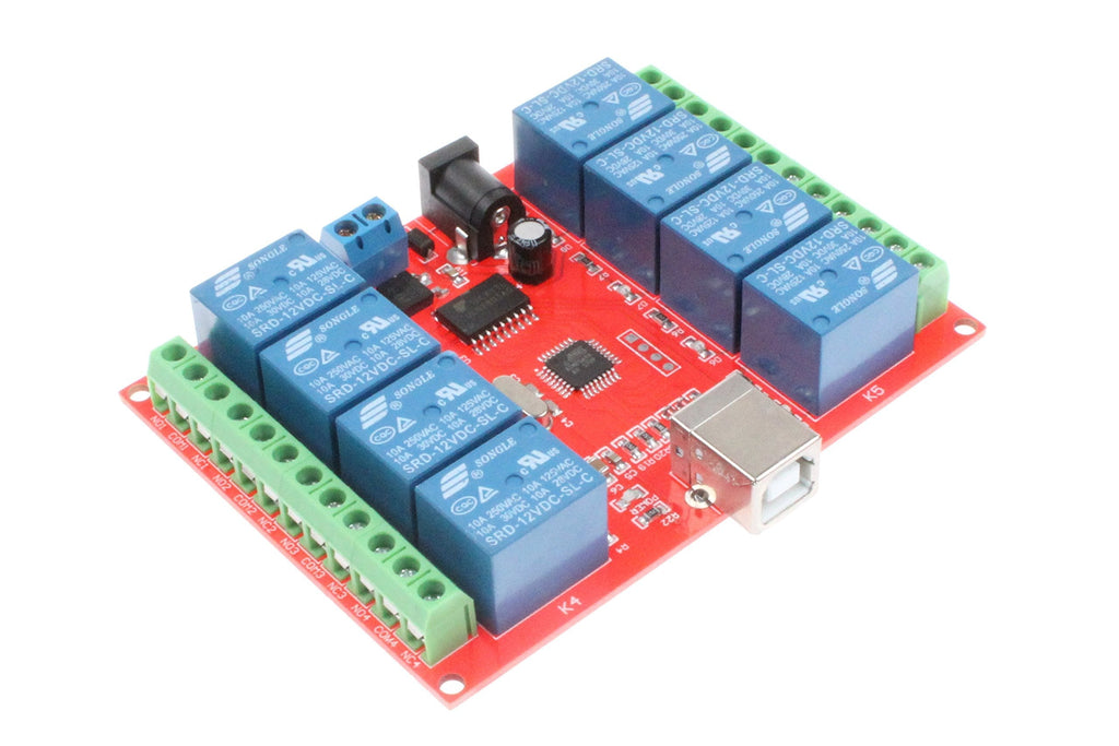 [Australia - AusPower] - NOYITO 8-Channel 12V Computer USB Control Switch Relay Module Drive-free relay module Plug and Play Suitable for PC Smart Controller 12V 8-Channel 