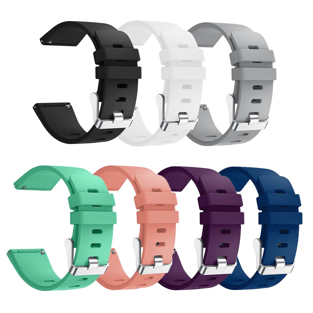 [Australia - AusPower] - Compatible for Fitbit Versa 2 Bands,Adjustable Soft Silicone Sports Replacement Watch Band Compatitble for Fitbit Versa/Versa 2/Versa Lite Smartwatch (7 Pack Large) 