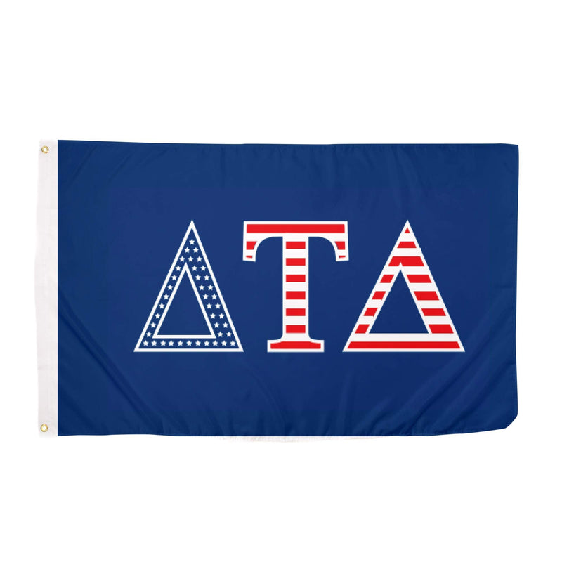 [Australia - AusPower] - Delta Tau Delta USA Letter Fraternity Flag Greek Banner Large 3 feet x 5 feet Sign Decor Delts (Flag - USA) 