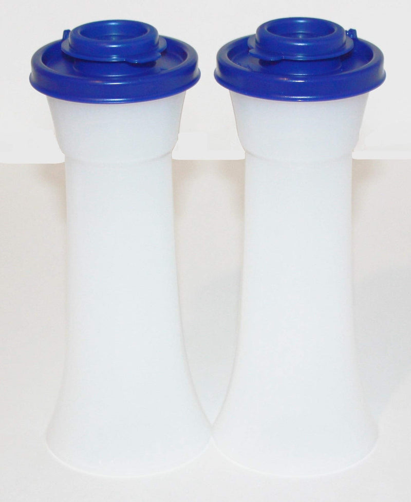 [Australia - AusPower] - Tupperware Large Hourglass Salt and Pepper Shakers, Tokyo Blue 