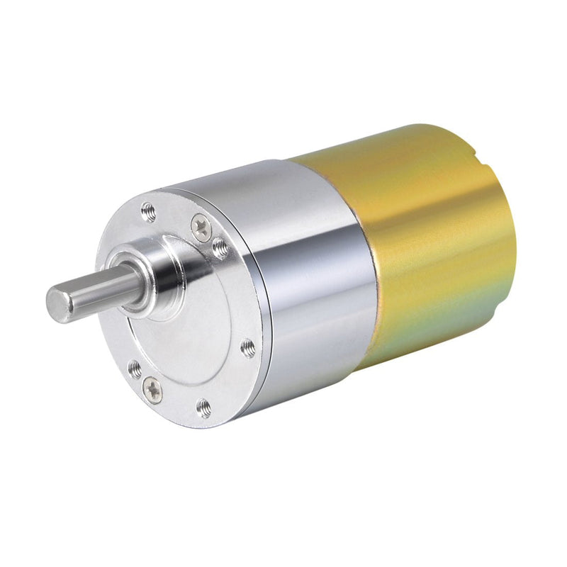 [Australia - AusPower] - uxcell 24V DC 400 RPM Gear Motor High Torque Electric Reduction Gearbox Eccentric Output Shaft 