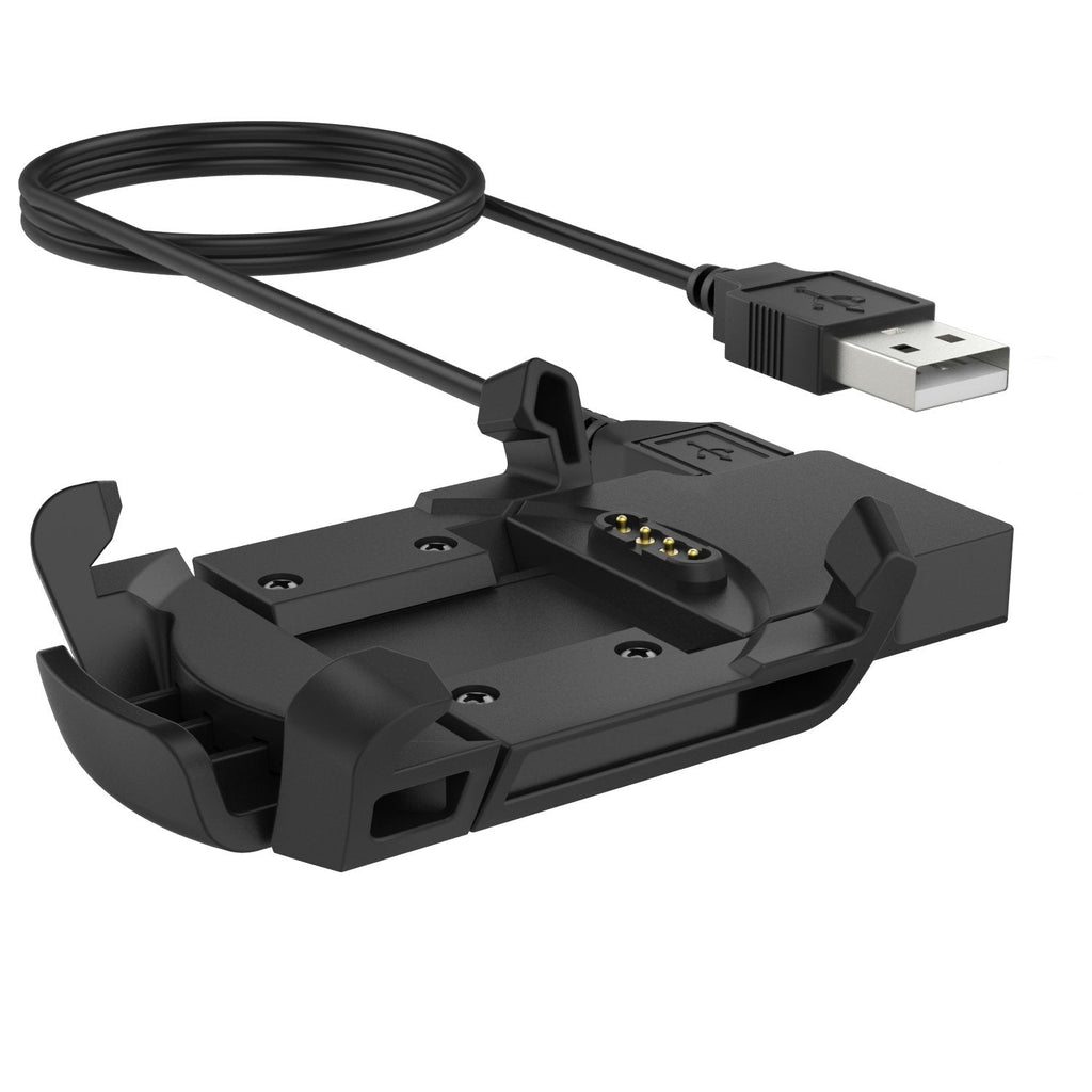 [Australia - AusPower] - MoKo Charger Compatible with Garmin Fenix 3 HR, Replacement USB Data Sync Charging Cable Cradle Dock Charger Clip for Garmin Fenix 3 HR/Fenix 3 / Quatix 3 Smart Watch, Black 