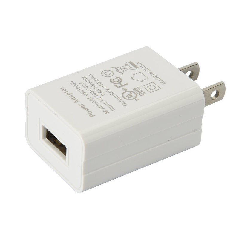 [Australia - AusPower] - US Plug USB Power Charger, 5V 1A Power Adapter, 5W OEM Charger for Amazon Kindle 3 4 5, Paperwhite 2 3, Power Adapter for Amazon Kindle Paper (White, No Cable) White 