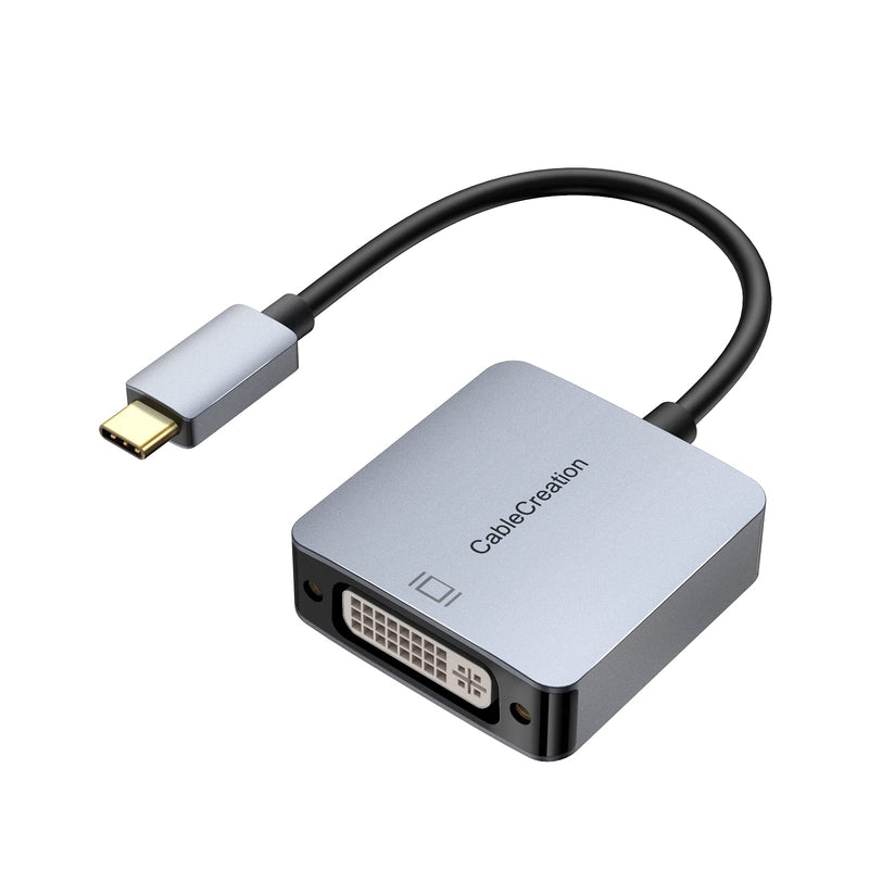 [Australia - AusPower] - USB C to DVI Adapter 1080P, CableCreation USB Type C to DVI Cable Adapter, Compatible with MacBook Pro 2020 2019, iPad Pro 2020/2018, Surface Book 2, XPS 15 13, Galaxy S22 S20 S10 