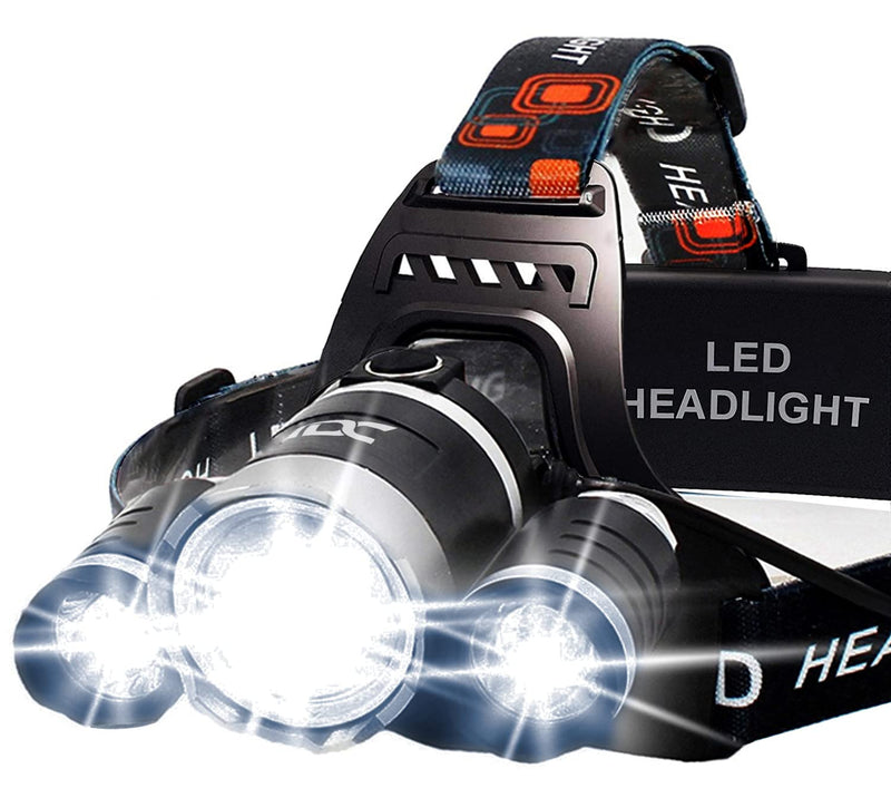 [Australia - AusPower] - Headlamp Rechargeable - Head Lamp to Wear High Lumen - Led Headlamp Flashlight USB - Waterproof Headlamps for Adults - Head Lamps Outdoor Led Rechargeable - Camping Headlamps - Head Flashlight Hiking 