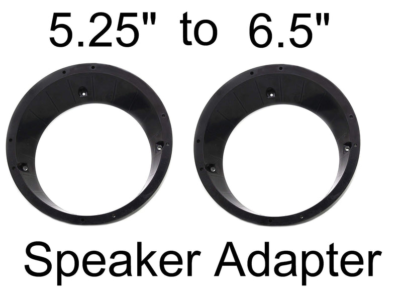 [Australia - AusPower] - JSP Speaker Adapters Rings 5.25" to 6.5" Compatible with Harley Batwing FLHX FLHT Fairings 96-13 