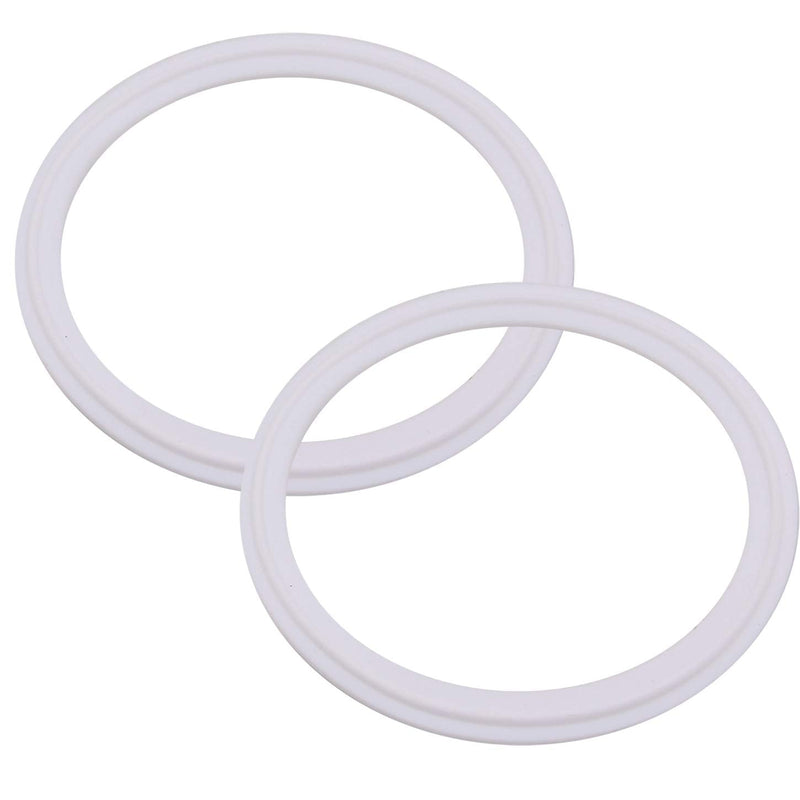 [Australia - AusPower] - DERNORD Teflon (PTFE) Tri-Clamp Gasket O-ring - 4 Inch Style Fits OD 119MM Sanitary Pipe Weld Ferrule (Pack of 2) Pack of 2 