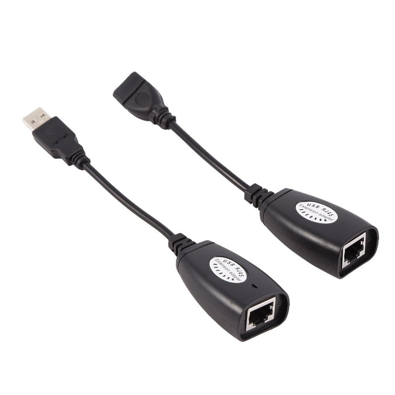 [Australia - AusPower] - Richer-R USB to RJ45 Adapter,USB 2.0 to RJ45 Ethernet Extension Extender Network Adapter Cable Wired LAN Ideal for Use with USB Cameras, Printers, Web Cameras, Keyboard, Mouse Extensions 