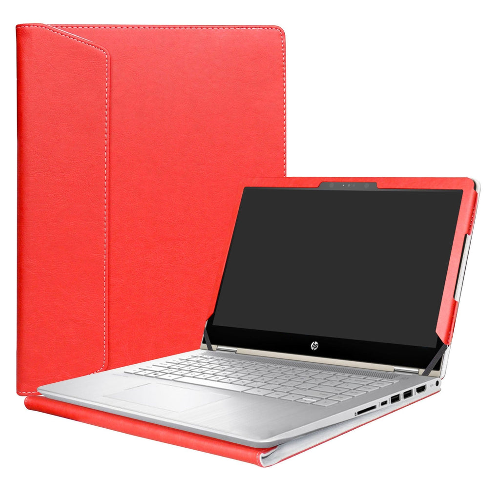 [Australia - AusPower] - Alapmk Protective Case Cover for 14" HP Pavilion x360 14 14-baXXX 14m-baXXX (14m-ba000 to 14m-ba999,Such as 14M-BA114DX,Not fit Pavilion x360 14 14-cdXXX & Pavilion 14 Series) Laptop,Red Red 
