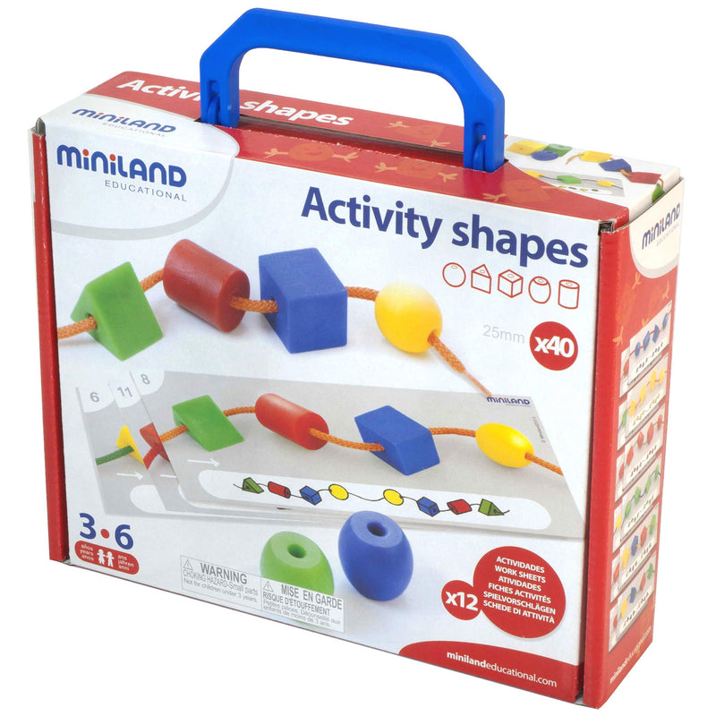 [Australia - AusPower] - Miniland Educational MLE31783-A1 Giant Beads and Laces 