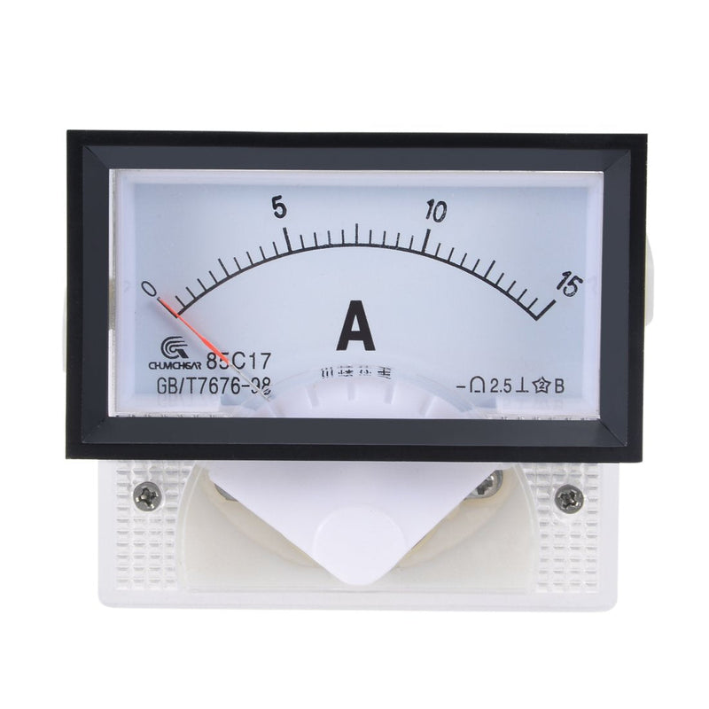 [Australia - AusPower] - uxcell Analog Current Panel Meter DC 0-15A 85C17 Ammeter 70x40x61mm for Circuit Testing Charging Battery Ampere Tester Gauge Pack of 1 