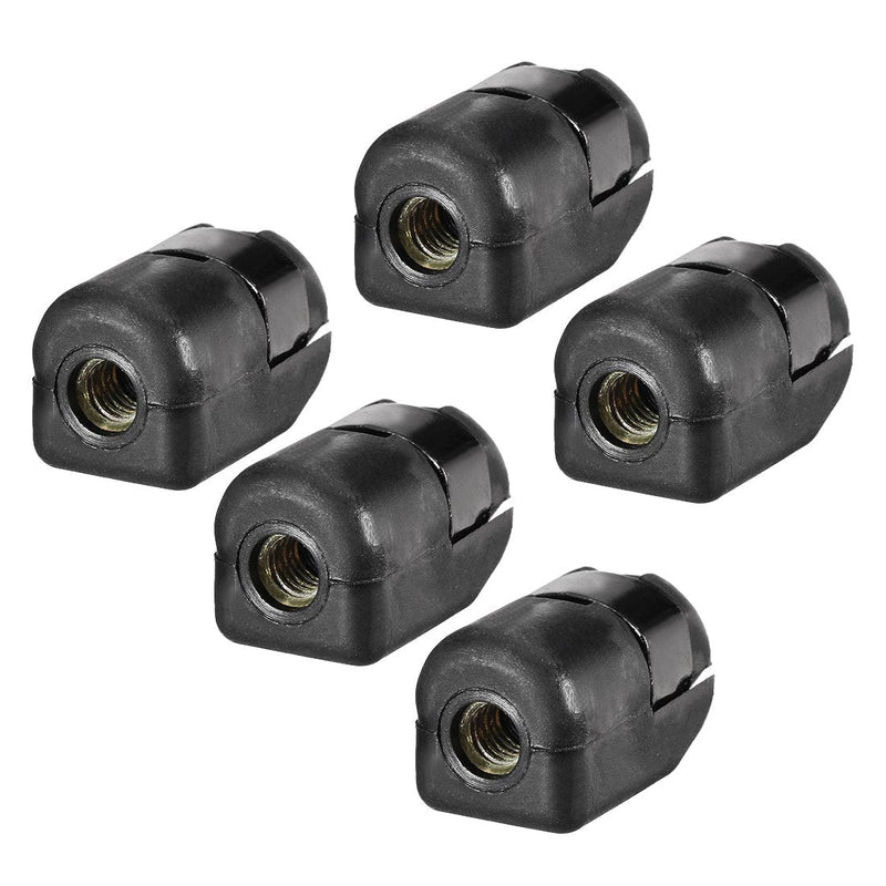 [Australia - AusPower] - uxcell Gas Spring End Fitting Black Connector M6 Female Thread PA66A5 5pcs 
