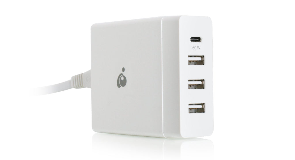 [Australia - AusPower] - IOGEAR USB-If Certified USB-C 72W 4-Port Charger, GPAWC72W, Designed to Work with MacBook and MacBook Pro 2016 and Later, and Other USB-C/Thunderbolt 3 Device 