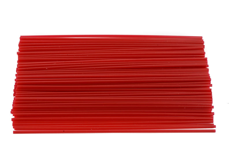 [Australia - AusPower] - 1000 Count Plastic Stirrer, Sip Stirrer, Sip Straw, For Coffee, Cocktail, Latte and Tea - 5 Inches, 1000/Box, Red 