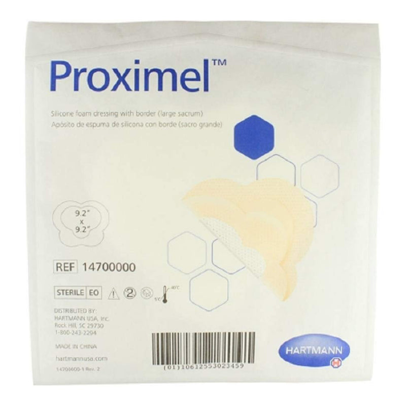 [Australia - AusPower] - Hartmann 14700000 Proximel Silicone Foam Dressing with Border, Large Sacrum (Pack of 5) 