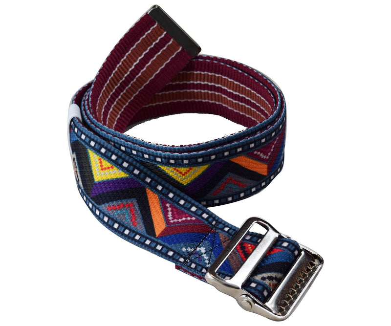 [Australia - AusPower] - Gait Belt by LiftAid - Stylish Patient Walking and Transfer Belt with Metal Buckle - Assits Nurses, Caregivers, Occupational and Physical Therapy - Washable - 60"L x 2"W (Eclectic) Eclectic 