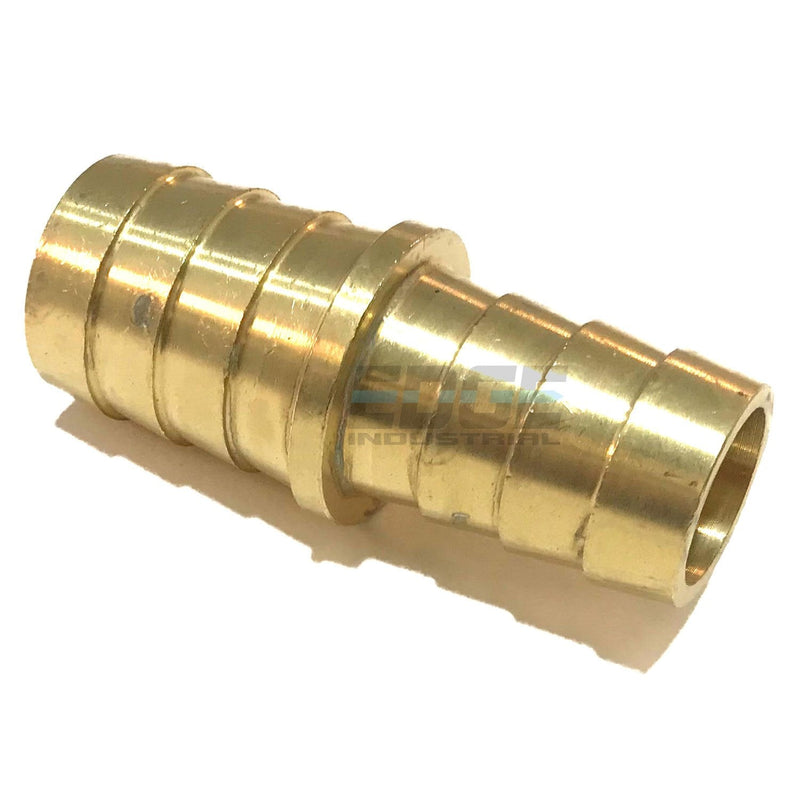 [Australia - AusPower] - EDGE INDUSTRIAL 3/4" X 5/8" Hose ID Brass Barb Reducer SPLICER Fitting Fuel / AIR / Water / Oil / Gas / WOG (Qty 1) QTY 1 