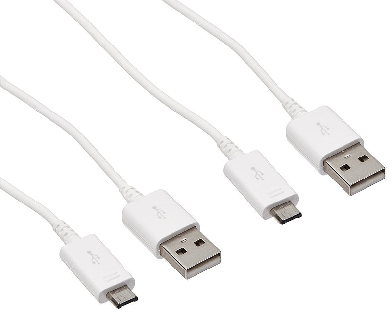 [Australia - AusPower] - 2 Pack 4 Feet Micro USB Data Cable Android charging line, charge cord adapter cables for Cell phone tablet 