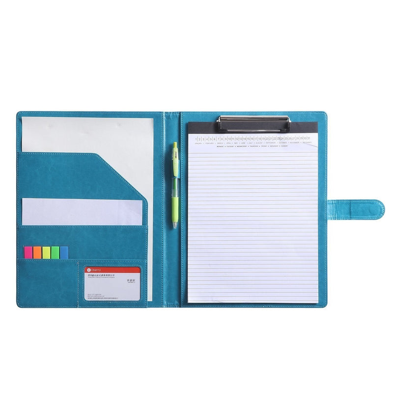 [Australia - AusPower] - Resume Folder Clipboard Holder Letter Size A4 Legal Pad, Portfolio Pad folio Document Organizer for Interview & Business (Turquoise) Turquoise 