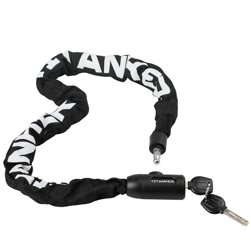 [Australia - AusPower] - Titanker Bike Chain Locks, Bike Locks Heavy Duty Anti-Theft Bicycle Chain Lock with Keys Lock Chain for Bike, Motorcycle, Bicycle, Door, Gate, Fence, Grill (6mm Thick Chain x 3 Feet) 