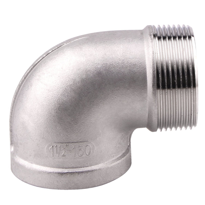 [Australia - AusPower] - Street Elbow 90 Degree,1 1/2 Inch Male x Female NPT Thread SUS304 1-1/2 Inch 