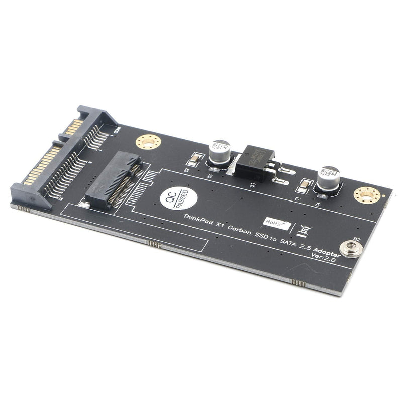 [Australia - AusPower] - Carbon 20+6 Pin SSD to SATA 2.5 Adapter Converter for Thinkpad Lenovo X1 
