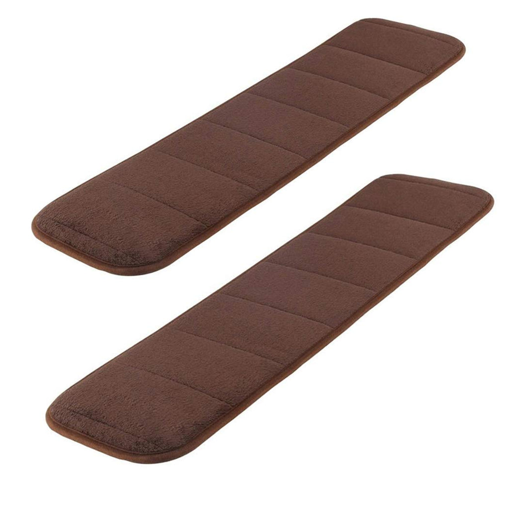[Australia - AusPower] - 2Pcs Computer Wrist Elbow Pad, Creatiee Upgraded Wrist Rest Arm Pad(Soft, Long-sized), Keyboard Wrist Elbow Support Mat for Office Desktop Working Gaming - Less Elbow Pain (7.9 x 31.5 inch) (Brown) Brown 
