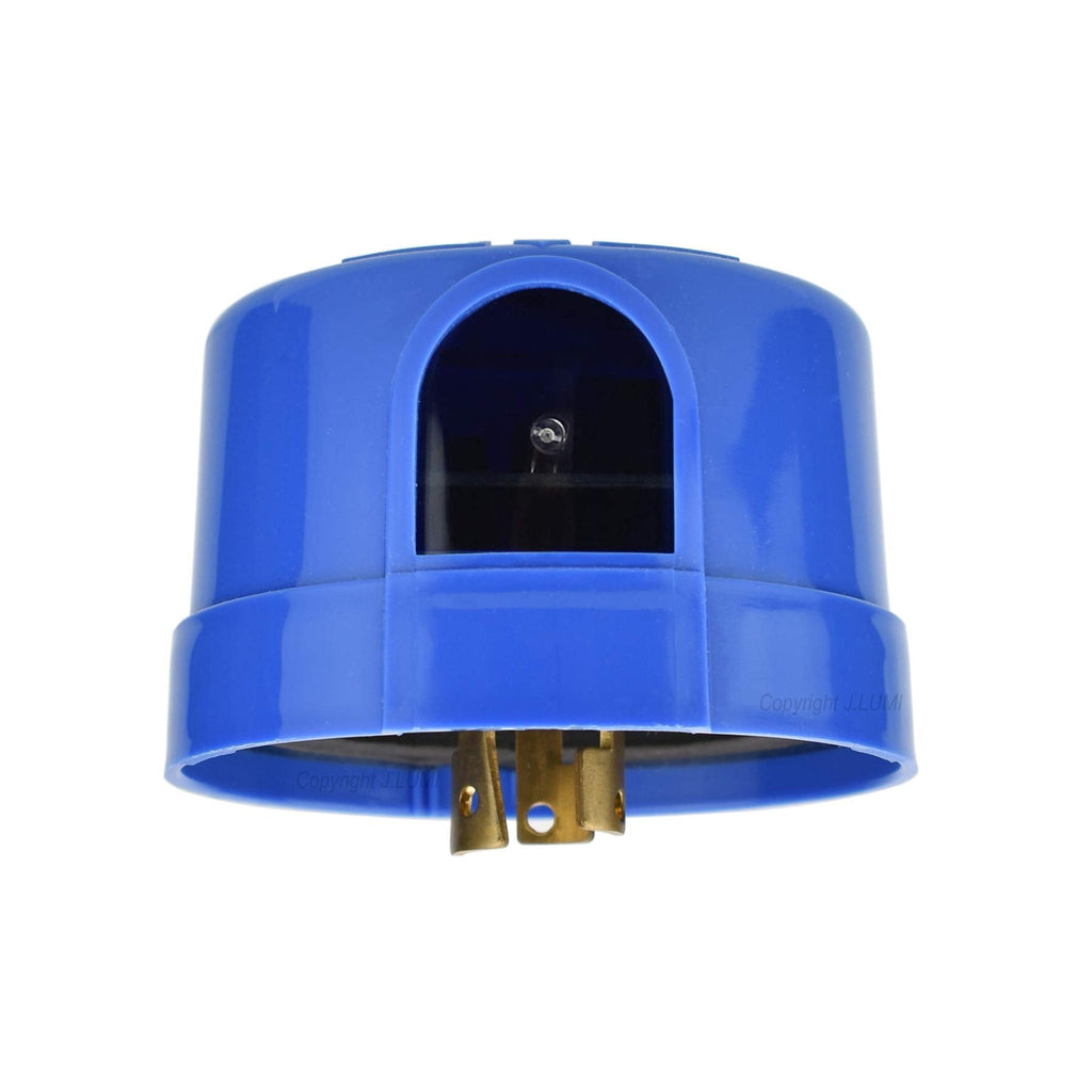 [Australia - AusPower] - J.LUMI YCA1008 Twist Lock Photocell for Outdoor Lights, UL Listed, Next Gen Electronics, Photocell for Outdoor Lights, Twist Lock Photo Control Light Sensor, Dusk to Dawn Light Sensor, Blue 1 Pack 