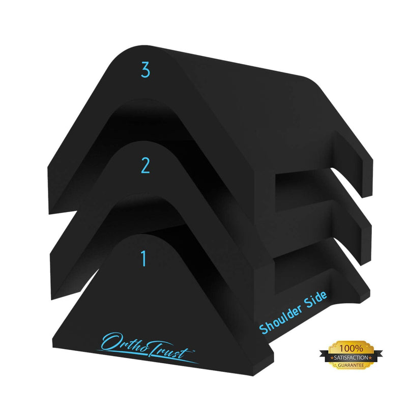 [Australia - AusPower] - Zenith Cervical Traction Orthotic Chiropractic Neck Corrector 3-in-1 Device for Stretching Forward Head Posture Physical Therapy & Pain Relief Black 