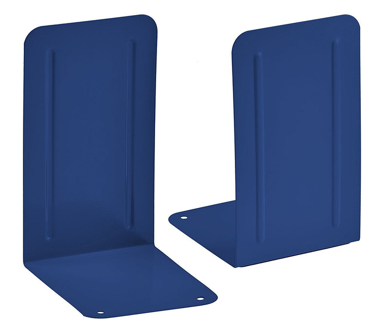 [Australia - AusPower] - Acrimet Premium Metal Bookends (Heavy Duty) (Deep Blue Color) (1 Pair) 