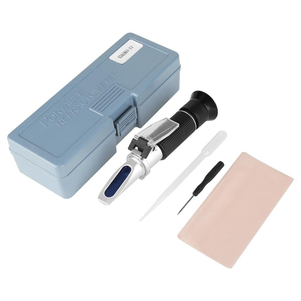 [Australia - AusPower] - Professional Hand Held Accurate Refractometer Salinity Refractometer 0-100‰ Cutting Oil Fluid Refractometer 0-32%(#1) #1 