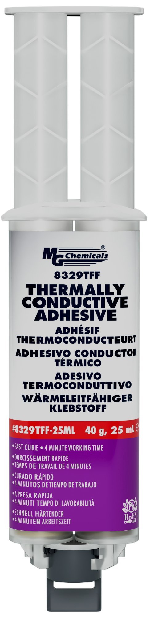 [Australia - AusPower] - MG Chemicals - 8329TFF-25ML 8329TFF Thermally Conductive Adhesive - Fast Cure Epoxy, 25 mL Dual Dispenser 