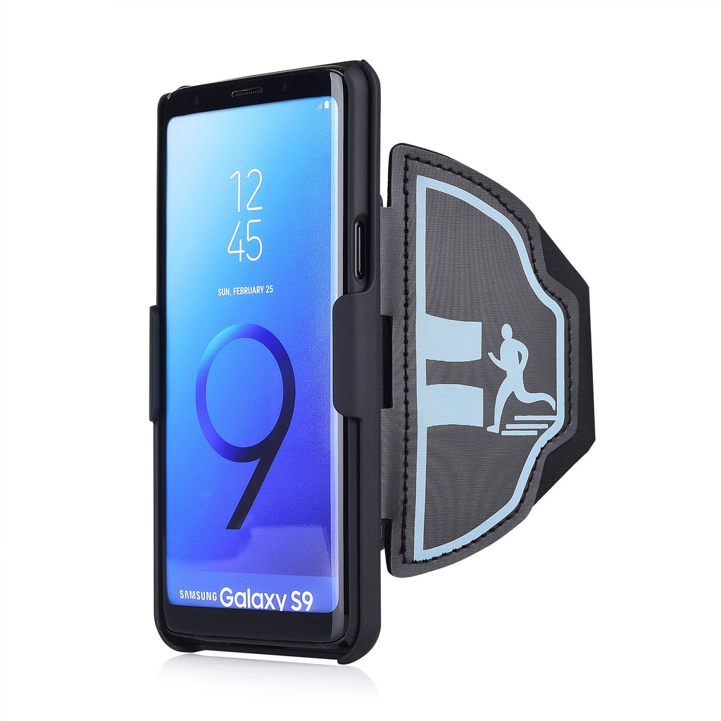 [Australia - AusPower] - igooke Samsung Galaxy S9 Plus Sports Armband, Hybrid Hard case Cover Built in Kickstand with Sports Armband Combo,Running Case for Sports Jogging Exercise Fitness (S9 Plus) 