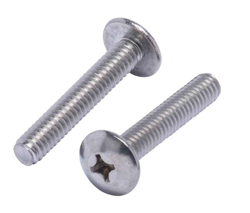 [Australia - AusPower] - 1/4"-20 X 1-1/2" Stainless Phillips Truss Head Machine Screw, (25pc), Coarse Thread, 18-8 (304) Stainless Steel, by Bolt Dropper 1/4"-20 x 1-1/2" 