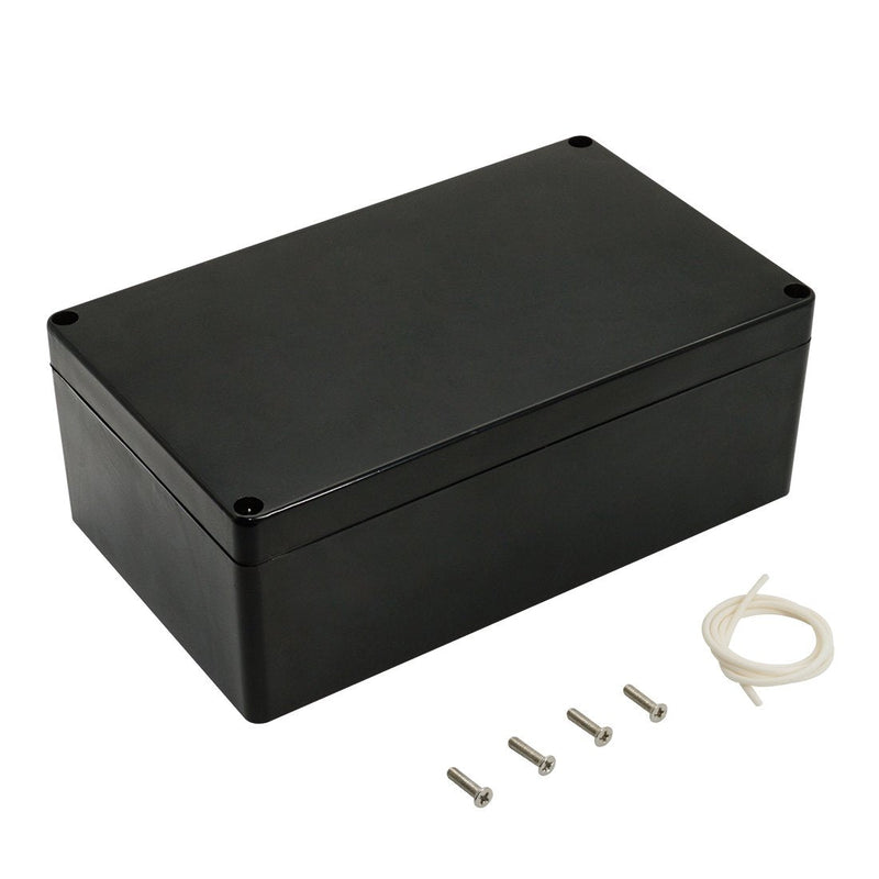 [Australia - AusPower] - LeMotech Project Box ABS Plastic IP65 Waterproof Dustproof Electrical Junction Box Outdoor Enclosure for Electronics Black 7.87 x 4.72 x 2.95 inch (200 x 120 x 75 mm) 7.87"x 4.72"x 2.95" 1 pack 