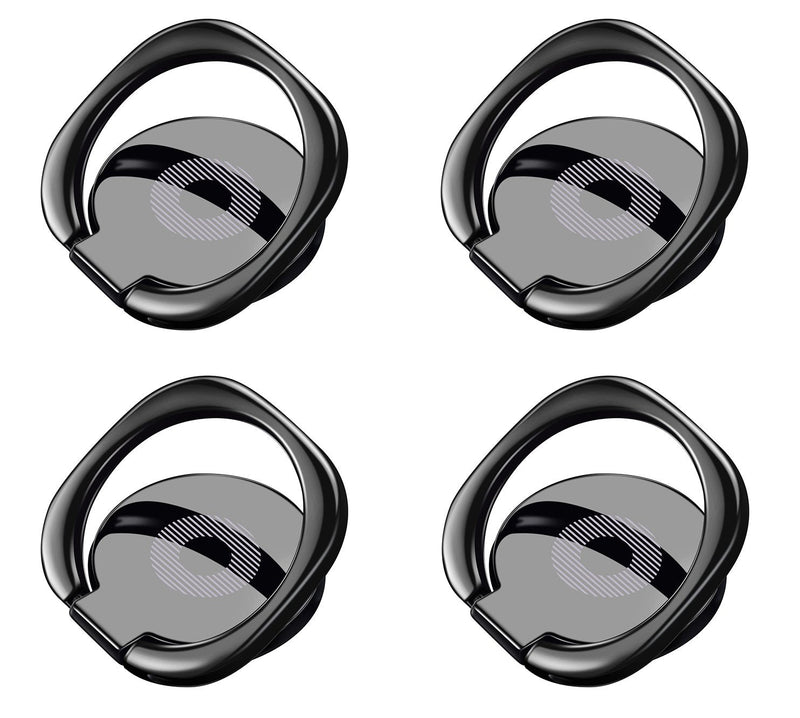 [Australia - AusPower] - Eximone 【4 Pack】 Universal Smartphone Ring Grip Holder Stand 360° Rotation for iOS Android Smartphone Tablet 