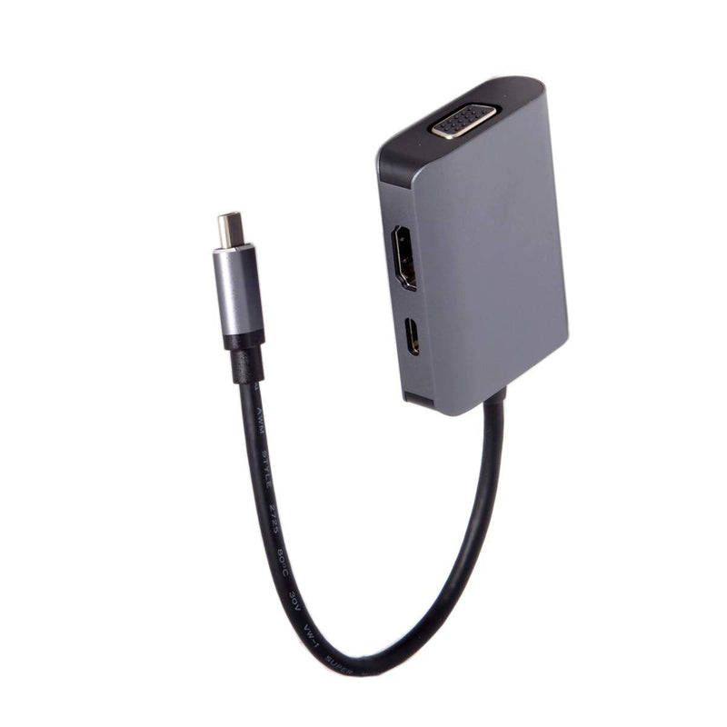 [Australia - AusPower] - Cablecc USB C to HDMI 4K VGA 1080P Type C Adapter USB-C with Power for Laptop & Phone S8 S9 Mate10 