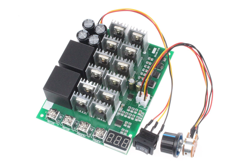 [Australia - AusPower] - NOYITO PWM Motor Speed Controller 60A DC 10V-55V 12V 24V 36V 48V Digital Display 100A Max Brush DC Motor Controller - Third gear Forward Reverse Stop 