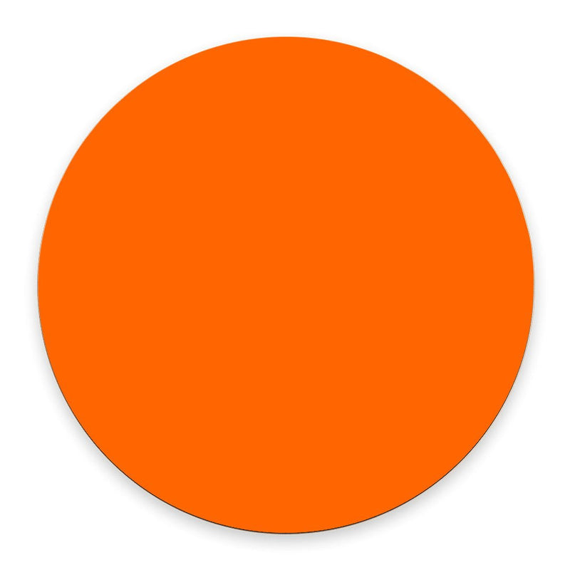 [Australia - AusPower] - Bright Orange Fashion Design Circular Mousepad with Rubber 20cm PP-28 
