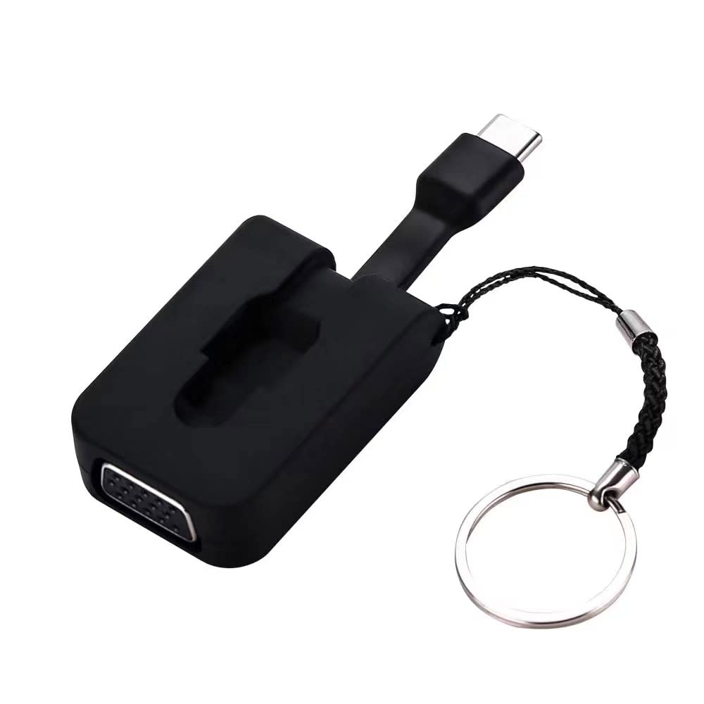 [Australia - AusPower] - Cablecc 1080P USB 3.1 Type C to VGA Converter Male to Female USB-C Adapter Cable for Pixel Black VGA 