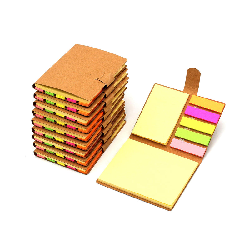 [Australia - AusPower] - Tueascallk 10 Packs Combination Sticky Notes, Pop-up Self-Adhesive Notes, 3.2" x 4.1", 200 Sheets/Pack 
