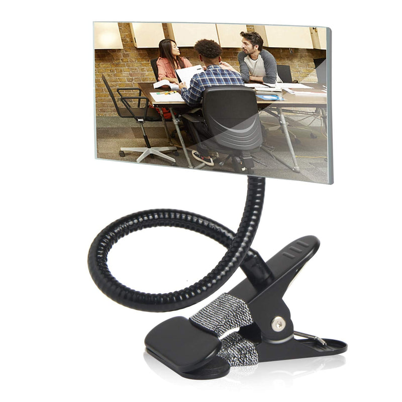 [Australia - AusPower] - Clip On Cubicle Mirror, Computer Rearview Mirror, Convex Mirror for Personal Safety or Security Cabinet Desk Rear View Monitors (7.28" Rectangle Mirror) by CQNET 