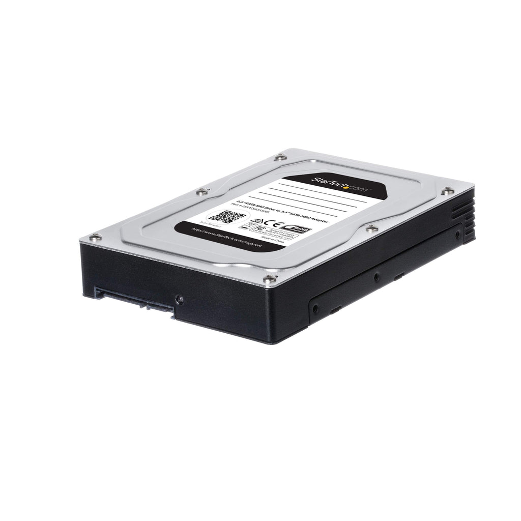 [Australia - AusPower] - StarTech.com 2.5 to 3.5 Hard Drive Adapter - for SATA and SAS SSDs/HDDs - SSD Enclosure - HDD Enclosure - Internal Hard Drive Enclosure (25SATSAS35HD) 