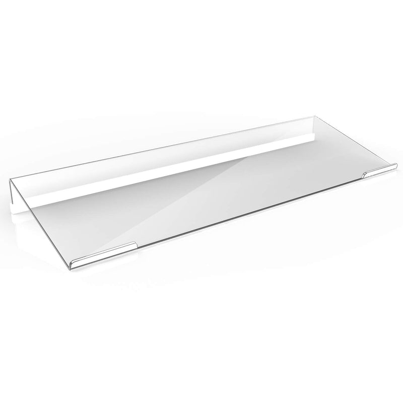 [Australia - AusPower] - Richboom Clear Acrylic Tilted Computer Keyboard Holder for Easy Ergonomic Typing, Upgraded Version, Keyboard Stand with Silicone Anti-Slip Case for Office Desk, Home, School, Clear 