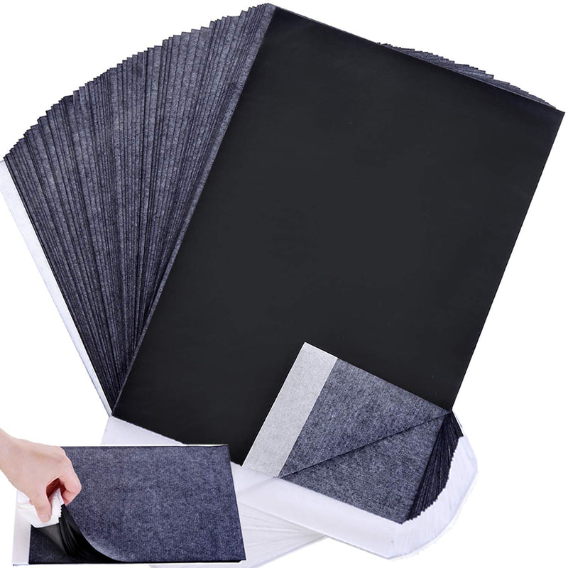 [Australia - AusPower] - Carbon Paper, Black Graphite Transfer Tracing Paper for Wood, Paper, Canvas and Other Art Surfaces- 100 Sheets A4 