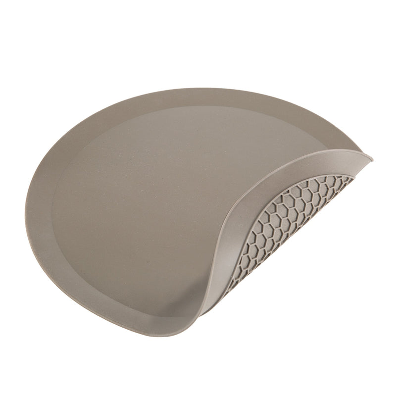 [Australia - AusPower] - Prep Solutions 100% Silicone Heat Resistant Multifunctional Mat, 12" Diameter, Gray, 1 Piece 