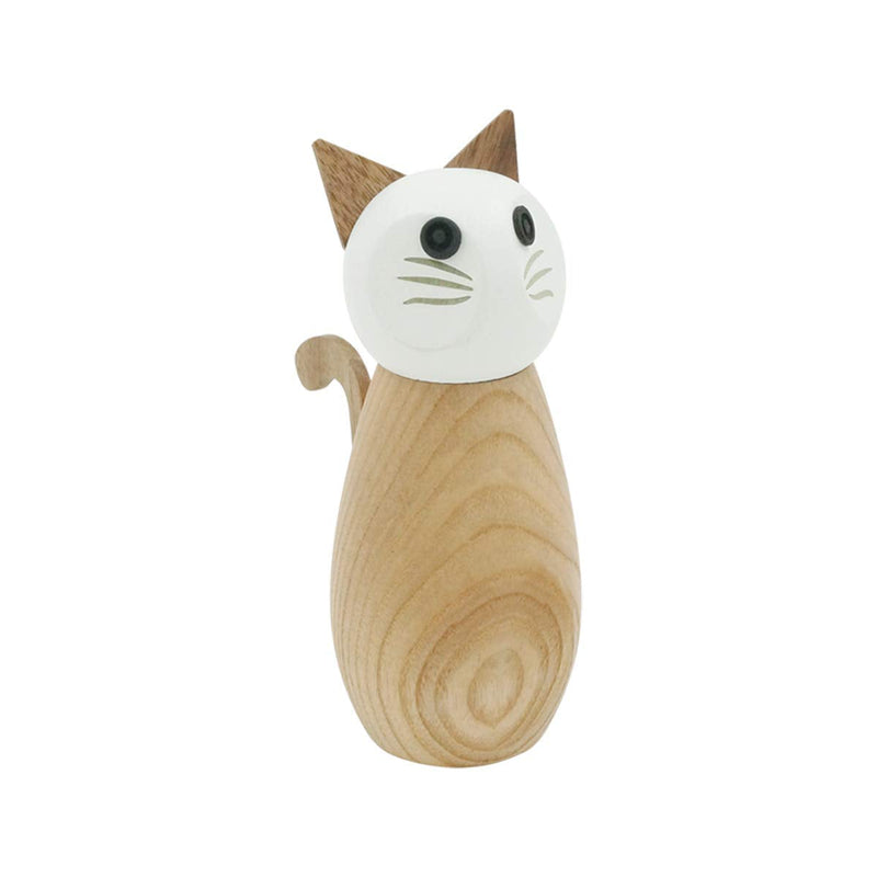 [Australia - AusPower] - Peterson Housewares Cat Salt or Pepper Mill - Wooden Spice Grinder Medium 