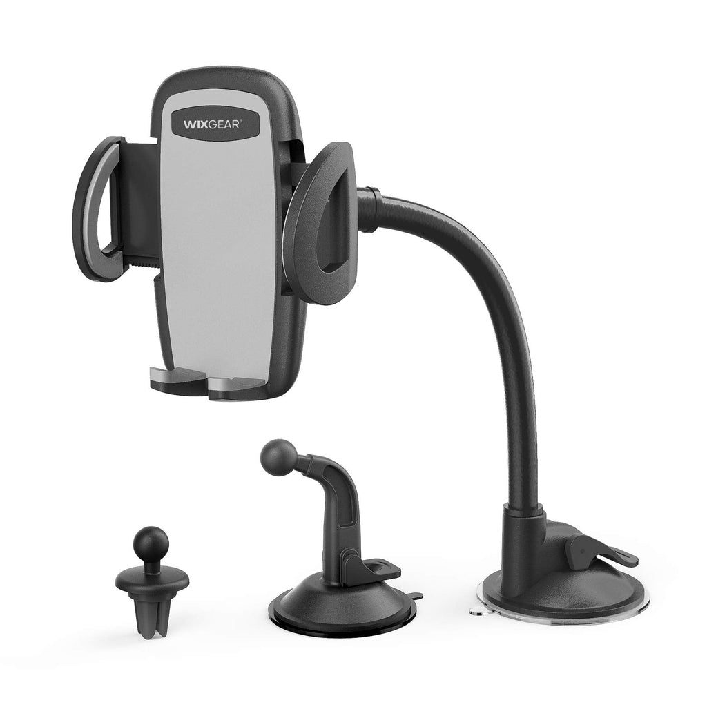 [Australia - AusPower] - WixGear 3-in-1 Universal Car Phone Mount, Phone Holder for Car, Cell Phone Car Mount Air Vent Holder with Dashboard Mount and Windshield Mount for Cell Phones 