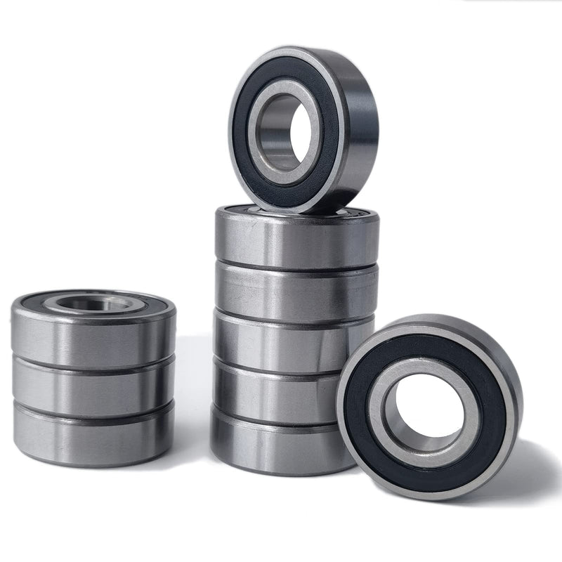 [Australia - AusPower] - Sackorange 10 PCS R8-2RS(1/2"x1-1/8"x5/16") C3 Premium Sealed Radial Ball Bearing - Deep Groove Bearing - High Speeds - Suitable for Electric Motor Applications. 