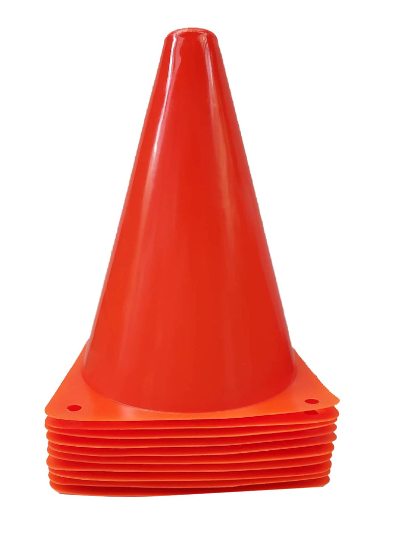 [Australia - AusPower] - WOWGEEK 7 Inch Plastic Sport Training Traffic Cone 10 Traffic Safety Cones Sign Sport Soccer Football Training Cones Orange 